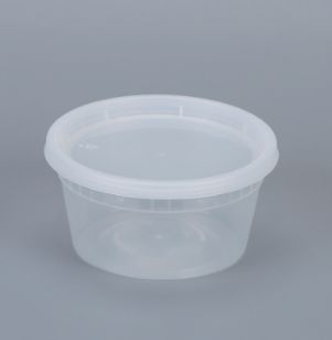 12oz Translucent Round Deli Containers - Clear Combo (250pcs)