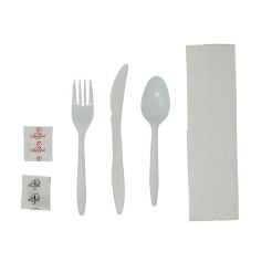 Value + White Utensil Kit Medium Duty 6pcs. (250 sets)