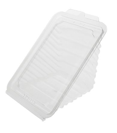 PET Hinged Sandwich Wedge 0758 - Clear  300/case