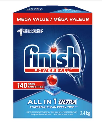 Finish Powerball Max in 1 Ultra Dishwasher Detergent Pack of 140