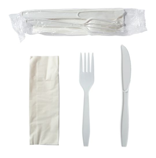 Hy Stix 3pcs Meal Kit White Individually Wrapped (500/CS)