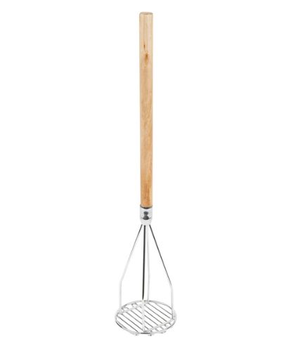 Sagetra Round Potato Masher with Wood Handle