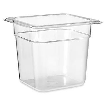 1/6 Size x 10.16 cm (6 in) Deep Food Pan Polycarbonate
