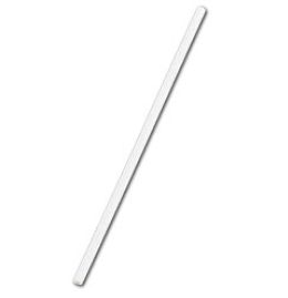 VicBay 8&quot; Plastic White Straw Unwrapped (2500pcs/case)