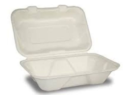 9x6x3 Sugarcane container (200/cs)