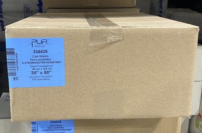 Pur value  35X50 X-STRONG CLEAR GARBAGE BAG 1.2 MIL (100/CS)