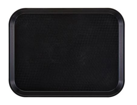 Rectangular Fast Food Tray Black 14x18