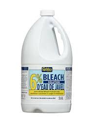 Goldex Household Bleach, 5.25%,3.6L,  (6/Case) ND, Sizes: Per Jug