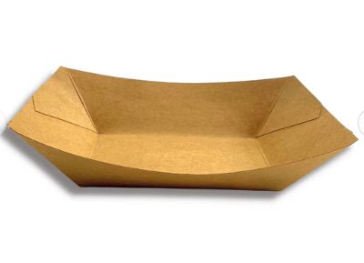2lb Grease-Proof Kraft Paper Food Tray (1000/CS)