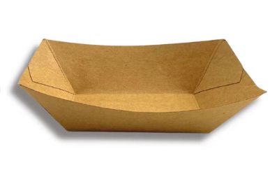 1lb Grease-Proof Kraft Paper Food Tray (1000/CS)