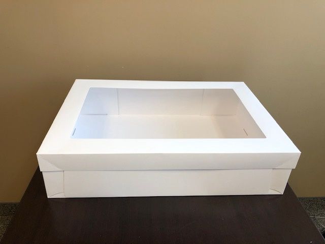 Cake Box with Window, Full Sheet, 25.75X17.62X6(25pcs)