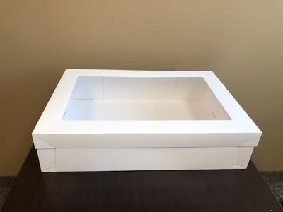Cake Box with Window, Full Sheet, 25.75X17.62X6(25pcs)
