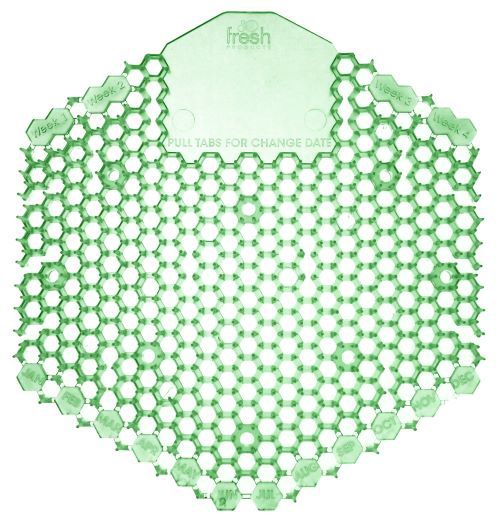 30CM URINAL SCREEN WAVE 3D WITH COCUMBER MELON FRAGRANCE, Sizes: Per plastic