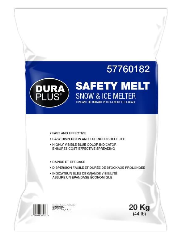 DuraPlus Safety Melt Snow &amp; Ice melter, Blue, 20kg