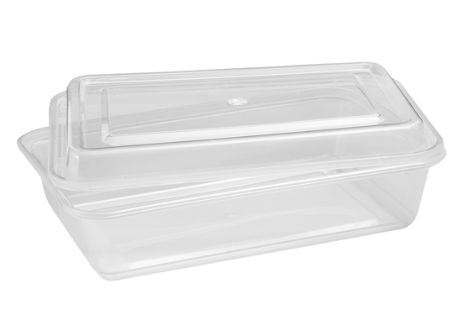 Café Express 34-oz Rectangular Containers with Lids Pack of 50 ND