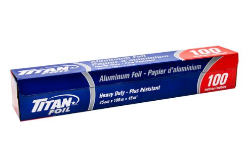 Titan Aluminum Foil Roll 45 cm × 100 m