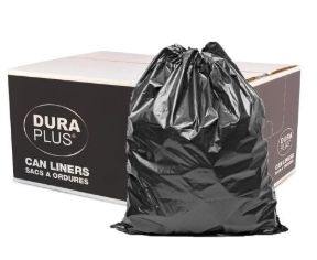 22x24 DURA PLUS REGULAR BLACK GARBAGE BAG  (500/CS)