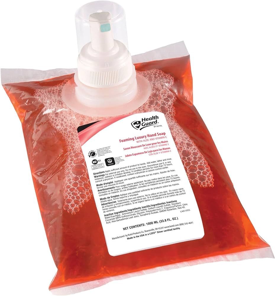 Health Guard Pink Foam Hand Soap (Fit TY47251DSK)1000ml/bg 6bg/cs