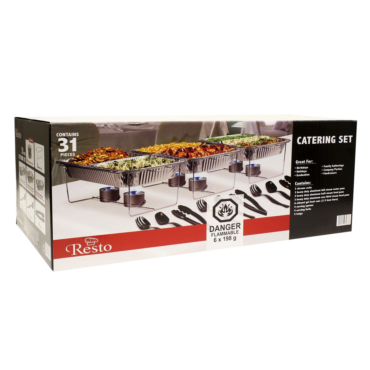 Resto Disposable Chafing Dish set (31 pieces)