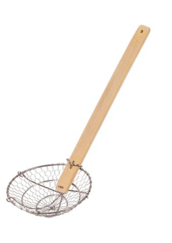 5&quot; Spider Strainer Joyce Chen, Stainless Steel/Bamboo Handle