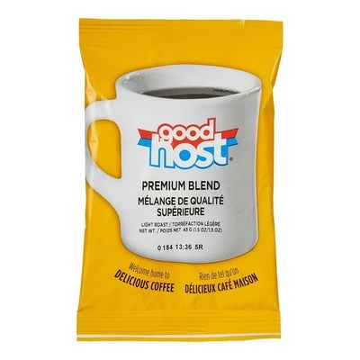 GOODHOST Premium Blend - Light Roast Ground Coffee, 2oz (42PCS/CASE)