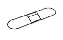 Dust Mop Frame 24&quot; x 5&quot;, Fits CLIP-ON Handle, Black