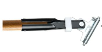 60 INCH / 152CM DUST MOP FRAME CLIPPER WITH WOOD HANDLE