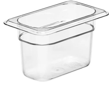 1/9 Food Pan Polycarbonate   (4 in) ND