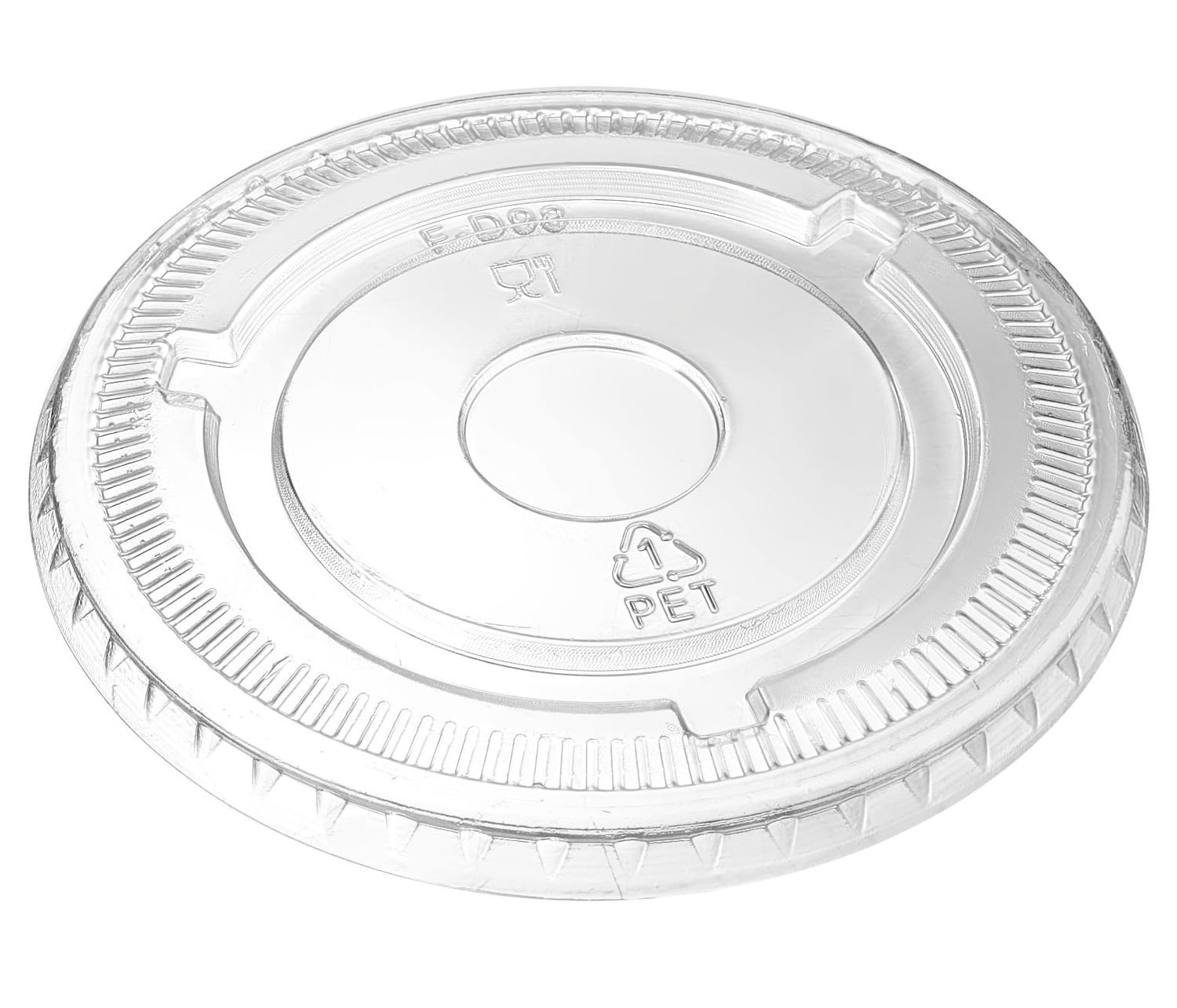 Flat lids No hole  F98 fits for 12-24oz Plastic cups (1000/case)