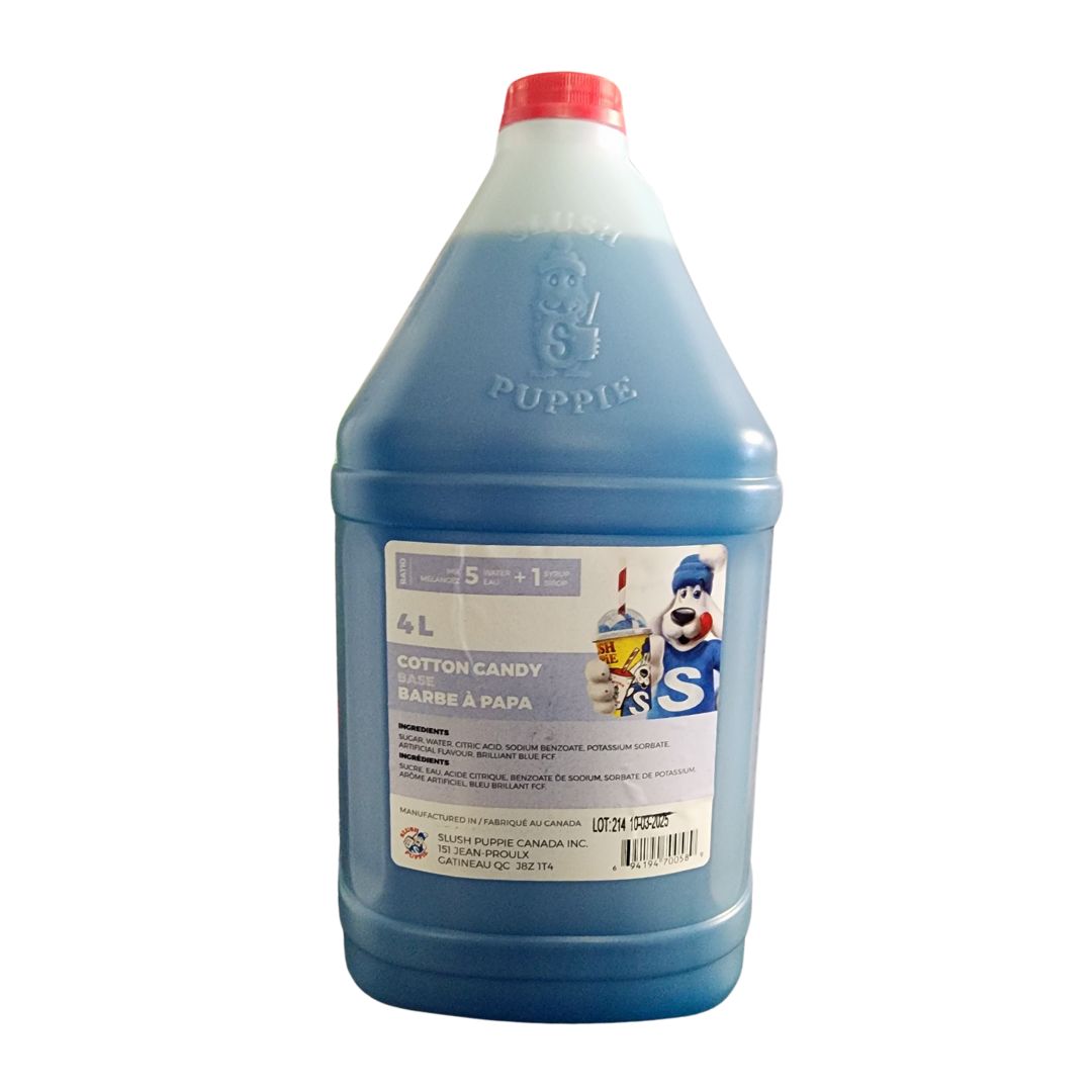 Slush Puppie Cotton Candy Slushy Syrup Concentrate 135oz/4L- Canadian Made