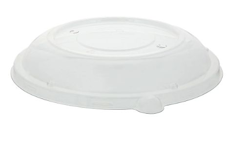 32oz  Round Clear Lids for Tan Bowls (300/case)