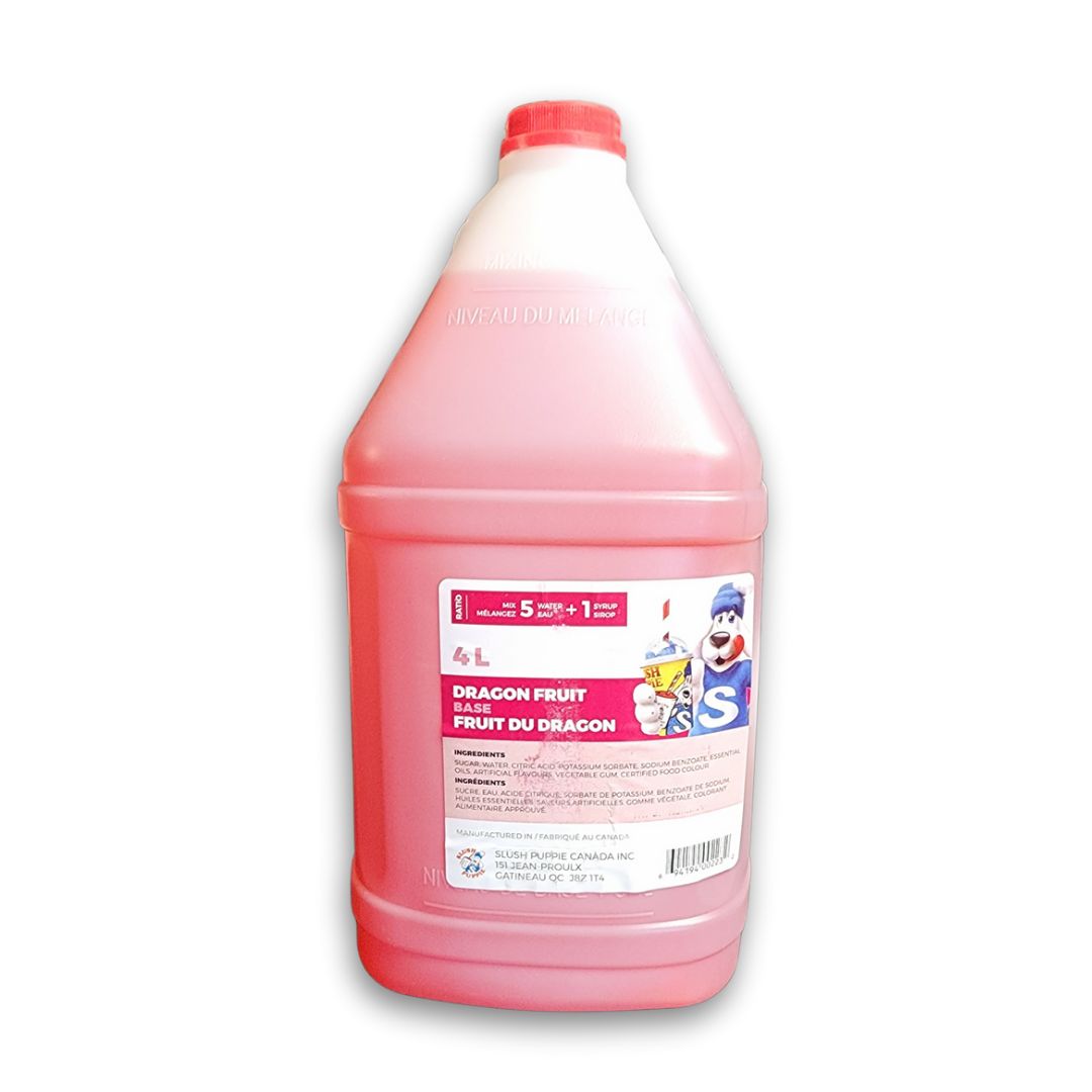 Slush Puppie Dragon Fruit Slushy Syrup Concentrate 4L - Canadian Made