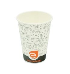 8oz Ecosystem Paper cups w/ design  (1000/case)