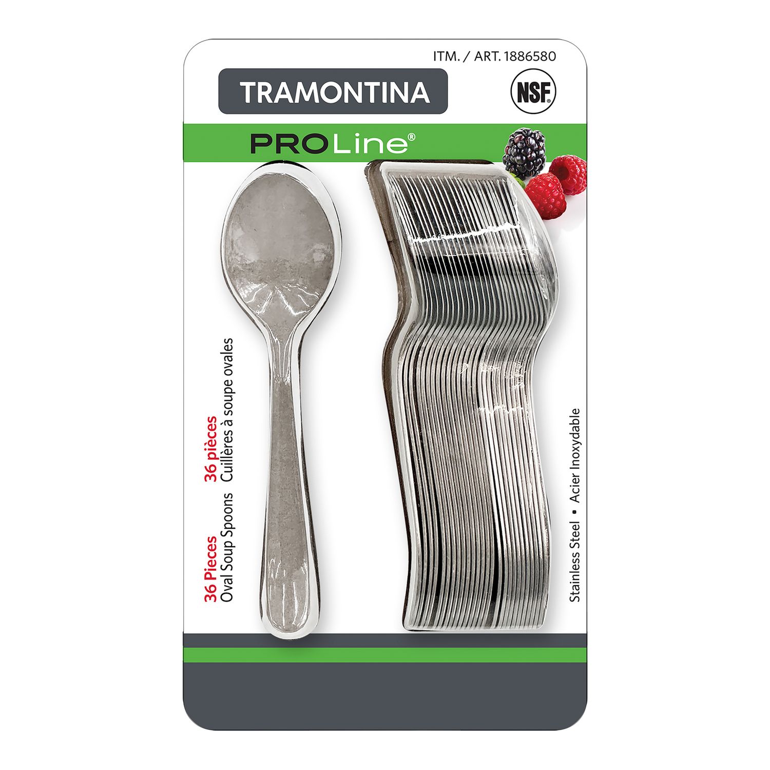 Tramontina ProLine Oval Soup Spoons Pack of 36