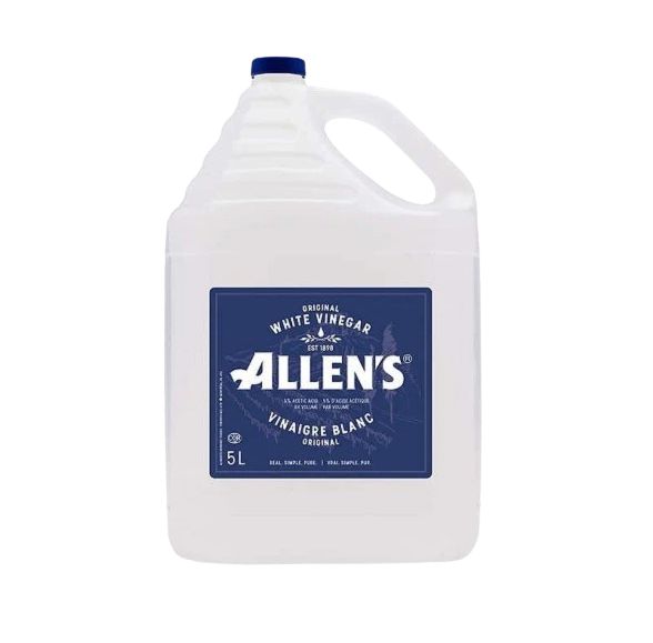 Allens White Vinegar 5%  FOOD GRADE 5L (4/case) ND