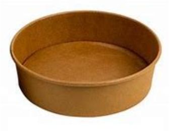 44oz Kraft Shallow Salad Bowl D184 (Fit to PEK- C26FLID) 300/cs