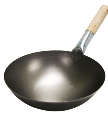 Carbon steel Sagetra Wok with Wood Handle 40.6 cm (16 in)