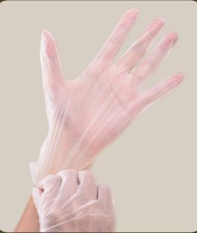 BrownBox Vinyl Gloves Powder Free 100pcs/Per box, Sizes: Medium
