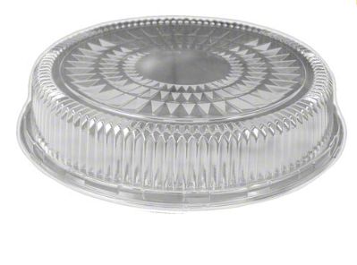 12" Clear, PET Dome Lid, 25/CASE