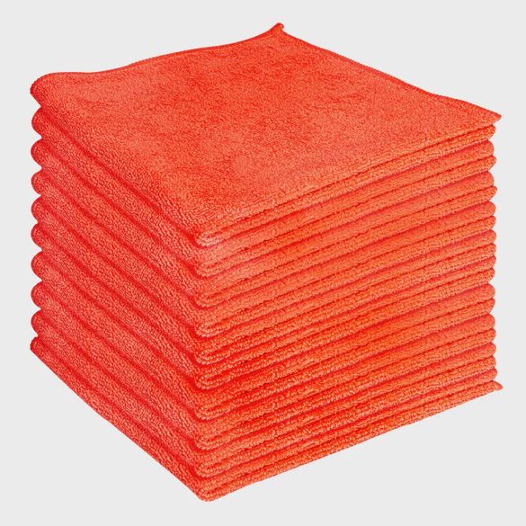 Red Microfiber Cloths 12x12 (10pcs)