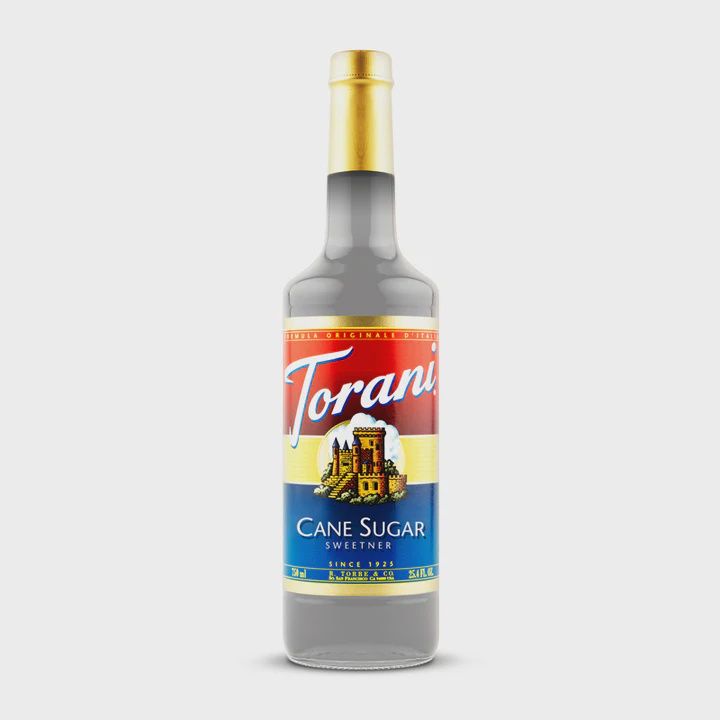 Torani Cane Sugar Sweetener Syrup 750ml