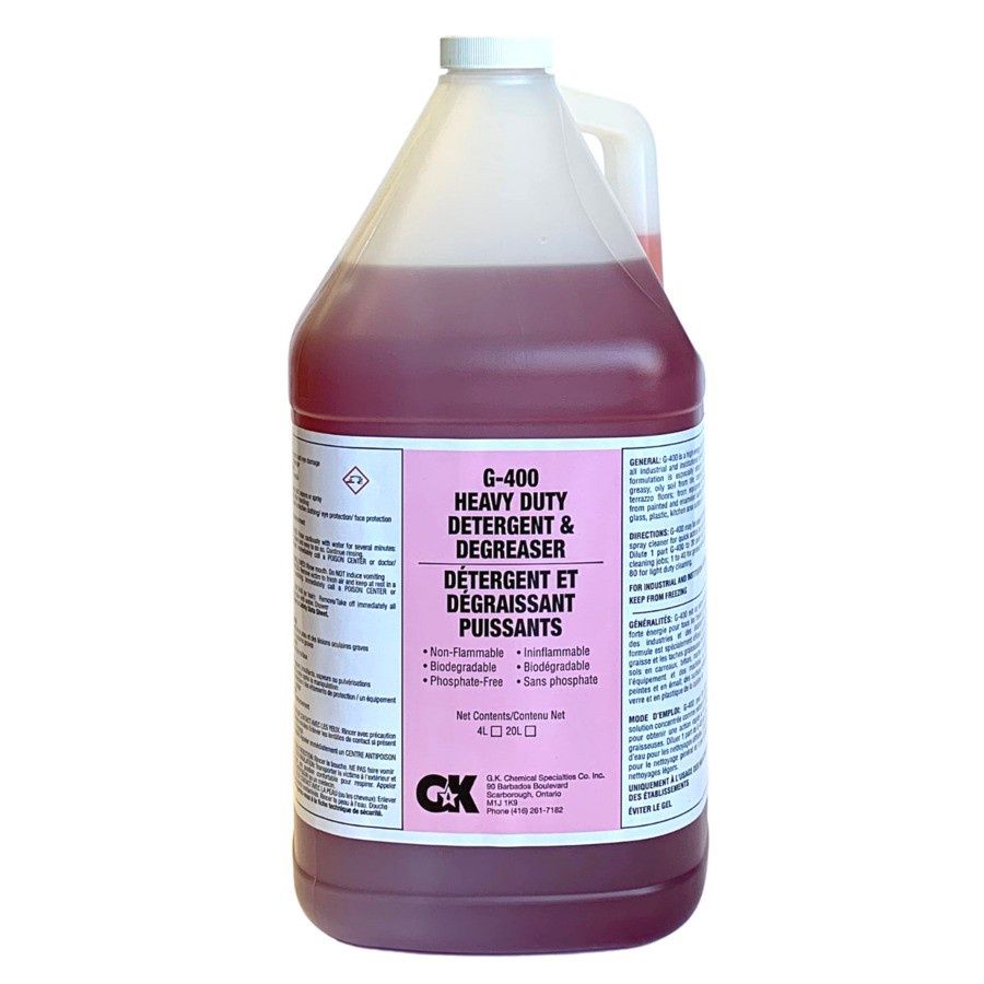 G-400 Heavy Duty Detergent &amp; Degreaser 4L, Sizes: Per Jug