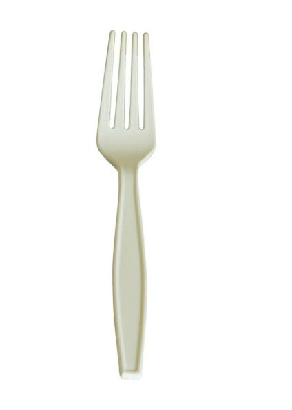 7" Heavy Duty Forks Compostable Corn Starch Unwrapped (1000/Case)YMM-RS