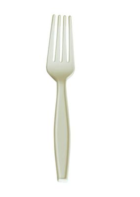 7" Heavy Duty Forks Compostable Corn Starch Unwrapped (1000/Case)YMM-RS