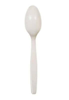 7" Heavy Duty Spoon Compostable Corn Starch Unwrapped(1000/Case)YMM-RS
