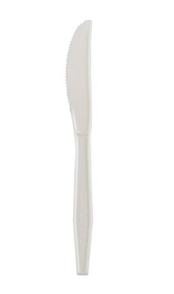 7" Knife Compostable Corn Starch Unwrapped(1000/Case)YMM-RS