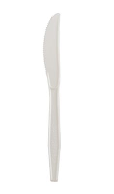 7" Knife Compostable Corn Starch Unwrapped(1000/Case)YMM-RS
