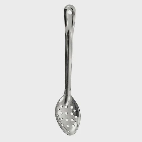 11" Stainless Steel Perforated Basting Spoon