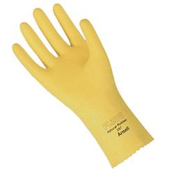 Yellow Large latex Gloves (1 pair)