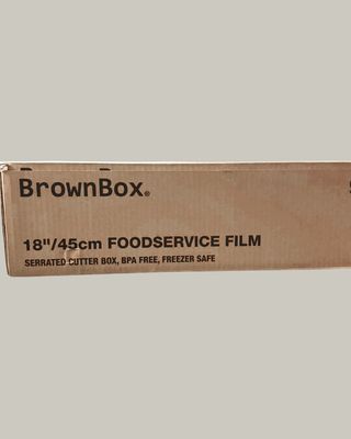 18"x 45cm Brown BoxFood Film